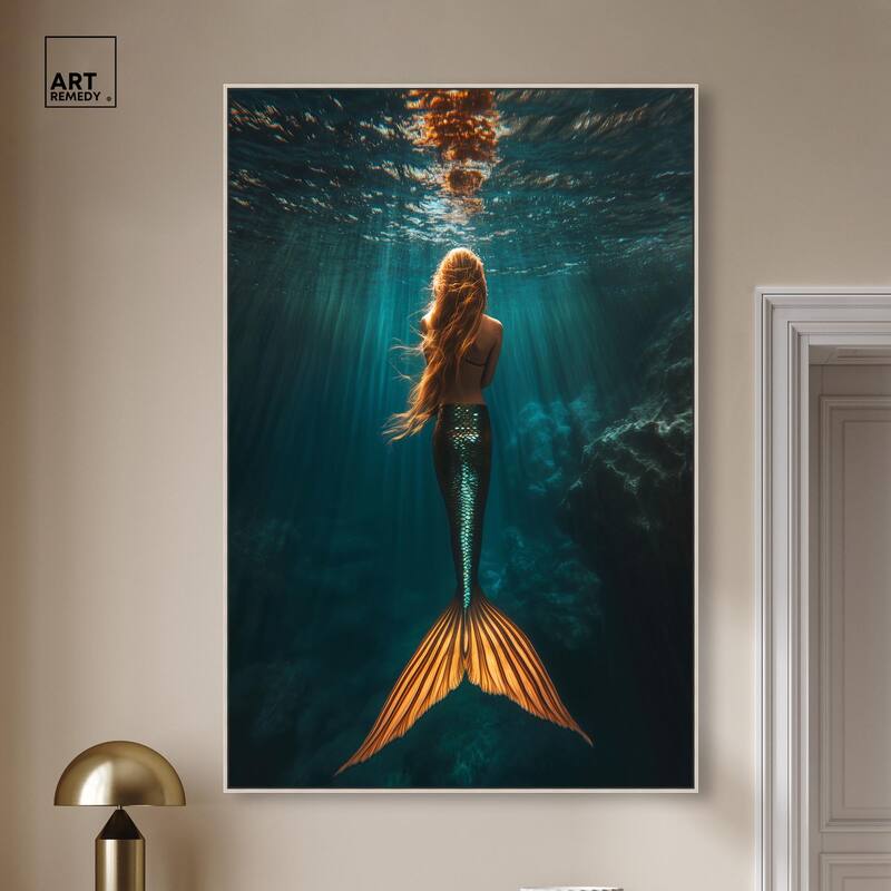 Mermaid Day Canvas by Art Remedy