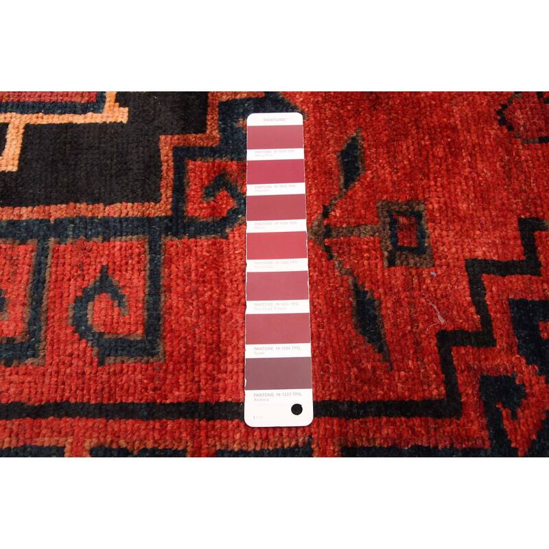ECARPETGALLERY Hand-knotted Melis Vintage Red Wool Rug - 4'3 x 6'9