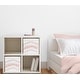 preview thumbnail 2 of 2, Boho Bohemian Foldable Fabric Storage Bins - Blush Pink and White Farmhouse Shabby Chic Designer Modern Minimalist Tufted