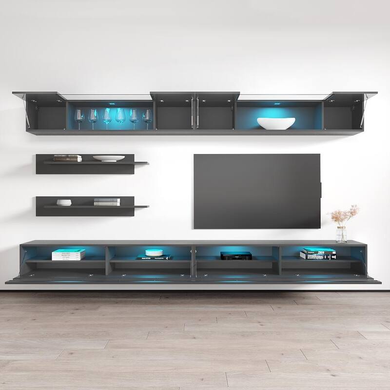 Fly I 35TV Wall Mounted Floating Modern Entertainment Center