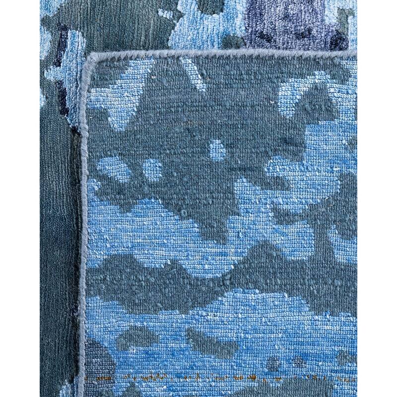 Modern One-of-a-Kind Handmade Area Rug - Gray, 8' 2" x 10' 2" - 8' 2" x 10' 2"