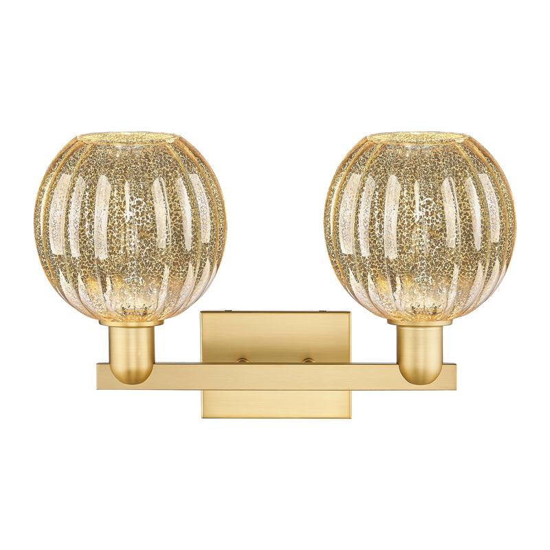 Innovations Lighting Downtown Urban - Preston - 2 Light 16" Globe Shade Bath Vanity Light