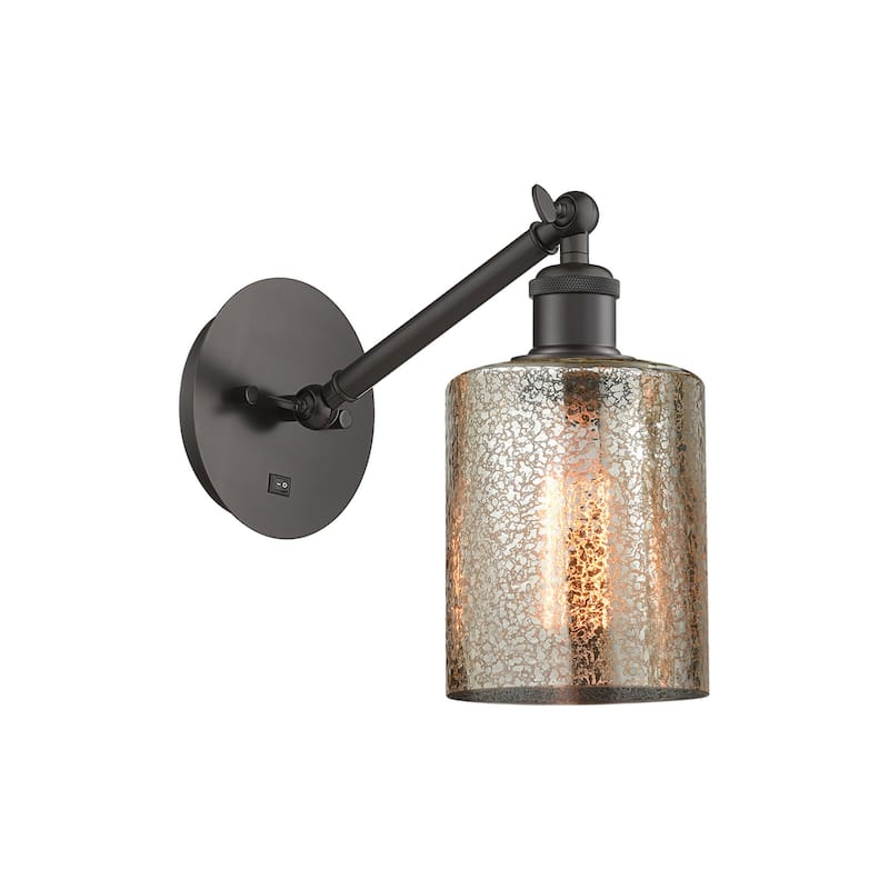 Innovations Lighting 317-1W-11-5 Cobbleskill Sconce Cobbleskill 11" - Oil Rubbed Bronze / Mercury