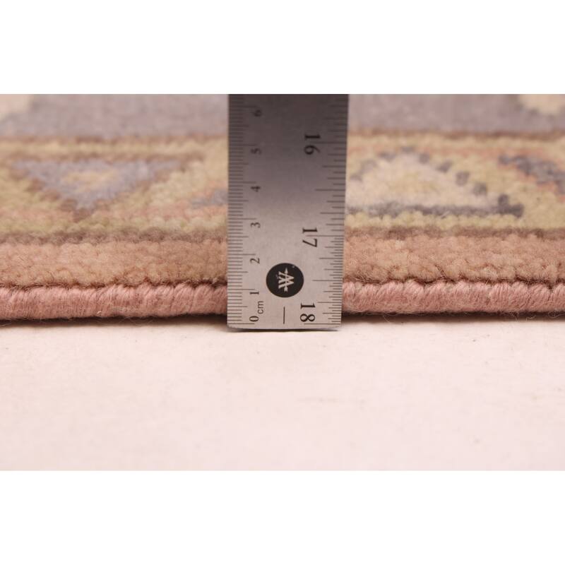 ECARPETGALLERY Hand-knotted Modern Oushak Brown Wool Rug - 8'1 x 9'11