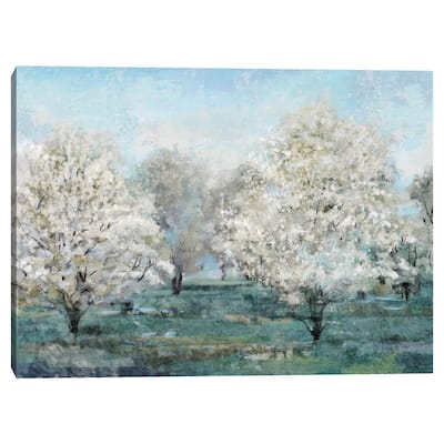 Flowering Trees by Studio Arts Canvas Art Print
