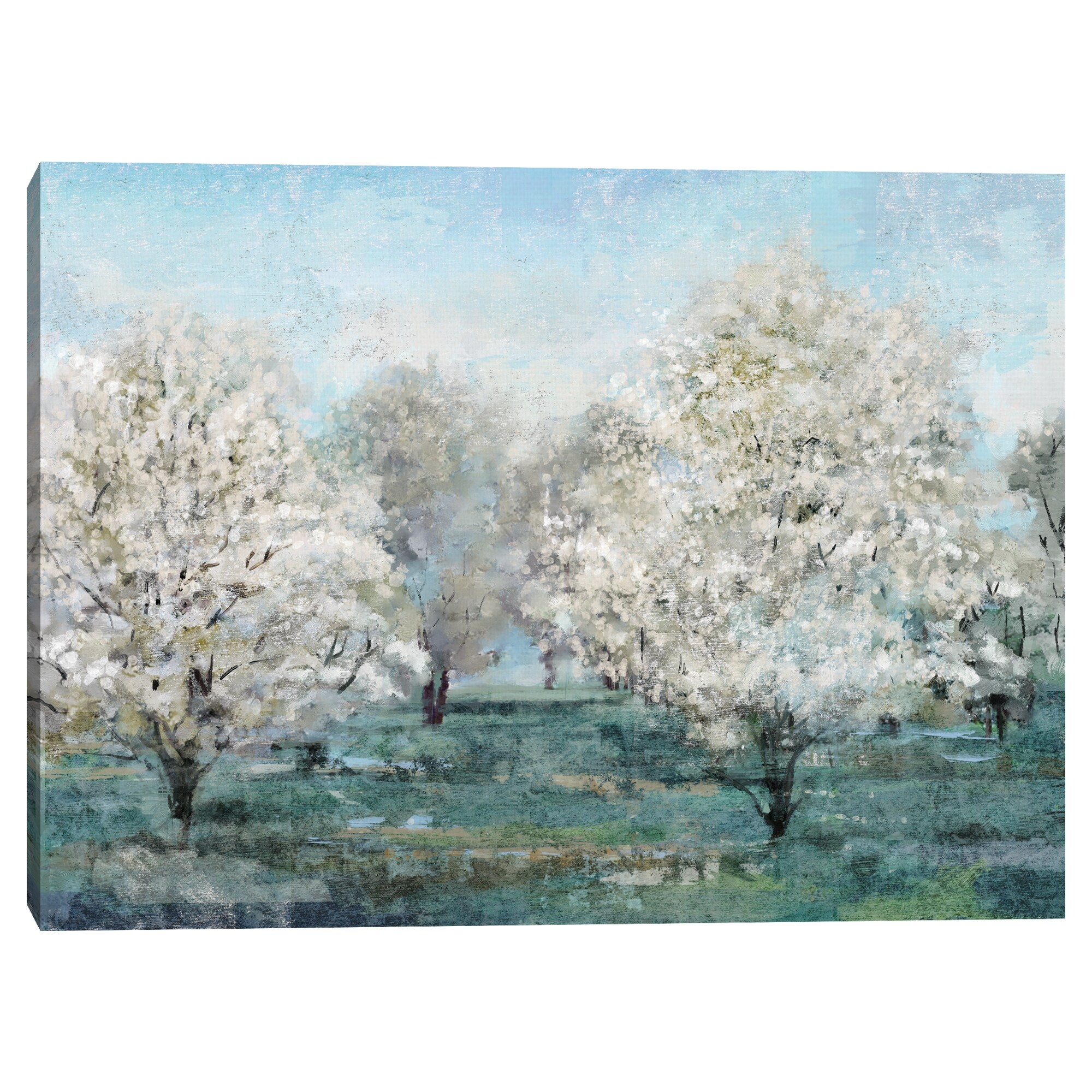 Flowering Trees by Studio Arts Canvas Art Print