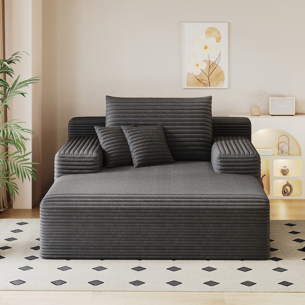 Oversized Upholstered Sofa Bed