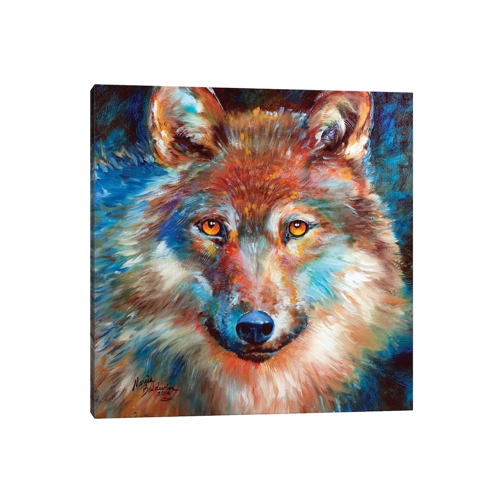 iCanvas "Timber Wolf Abstract" by Marcia Baldwin Canvas Print