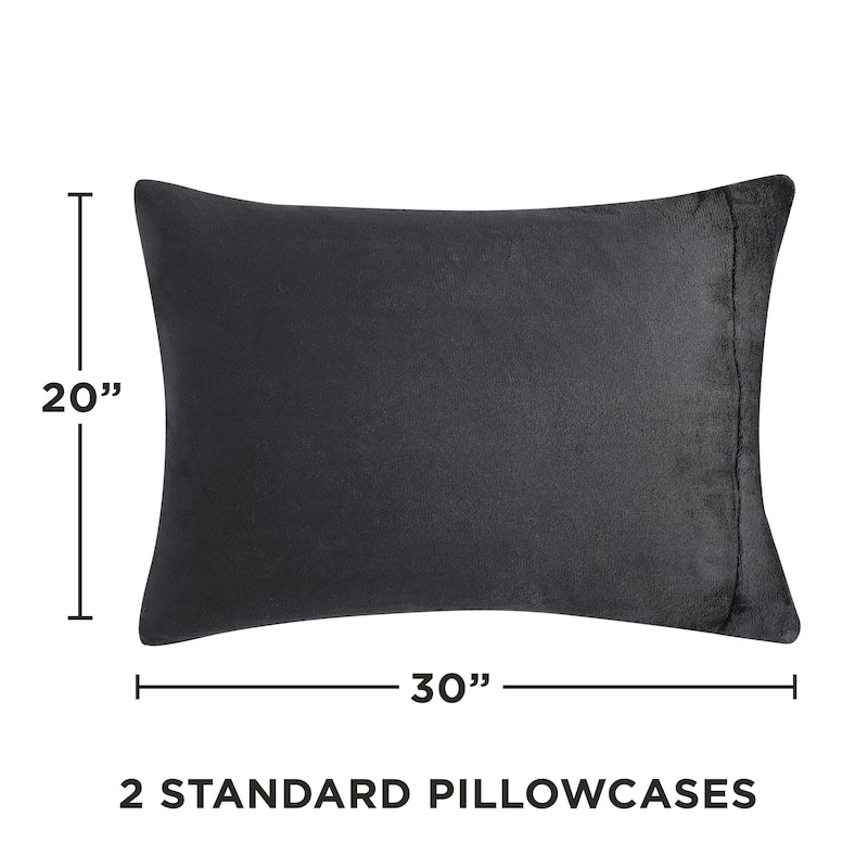 Juicy Couture Plush Sheet and Pillow Cases Set