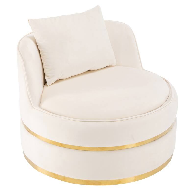 Velvet 360°Swivel Accent Chair