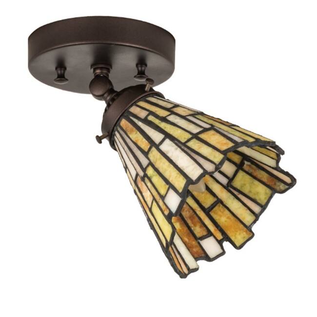 Meyda Tiffany 179065 Delta 5" Wide Semi-Flush Ceiling Fixture