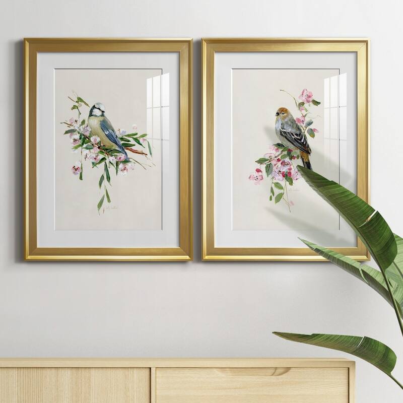 Spring Song Blue Bird Premium Framed Print - Ready to Hang