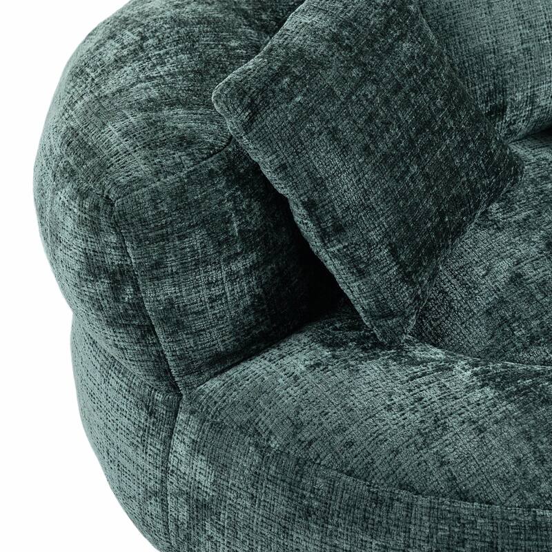 Durable Lazy Sofa Comfort Lounger, High Back Bean Bag Couch with 3 Pillows