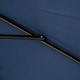preview thumbnail 17 of 39, Outsunny 9ft Patio Umbrella with Push Button Tilt and Crank, Ruffled Outdoor Market Table Umbrella with Tassles and 8 Ribs