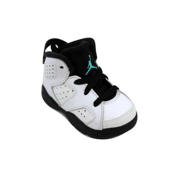 Jordan 6 Retro BT Infants//Toddler Shoe White//Hyper Jade//Black 384667-122