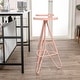 preview thumbnail 34 of 49, Trinity Modern Round Metal Backless Bar Stool with Hairpin Legs and Integrated Footrest for Kitchen Island & Home Bar