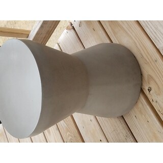 Safavieh Torre Concrete Indoor/ Outdoor Accent Table (Dark Grey) - 12.2" x 12.2" x 17.3"