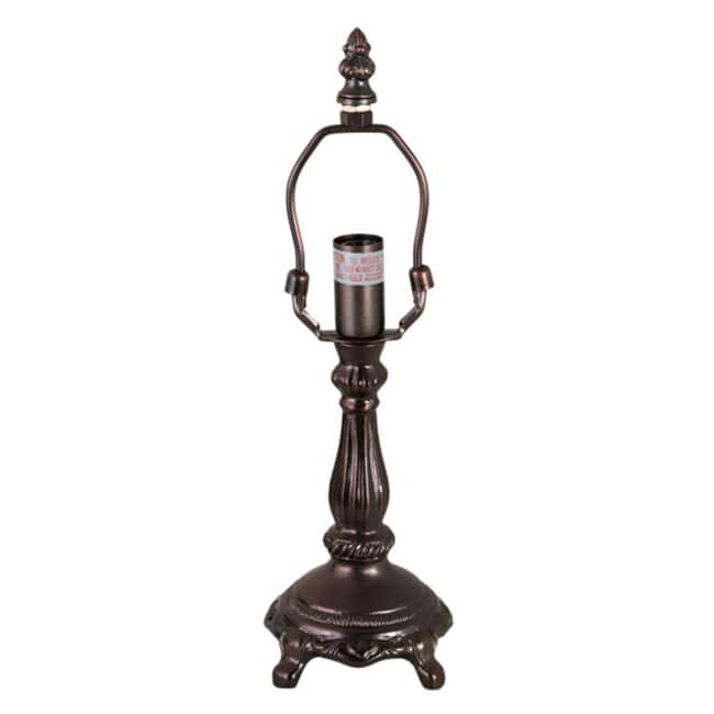 Meyda Tiffany 157986 Mahogany 7" Tall Lamp Base - Mahogany Bronze