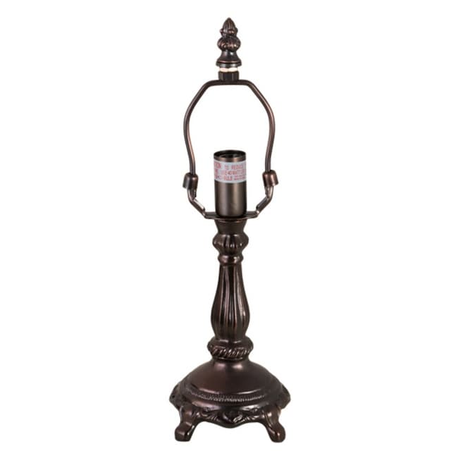 Meyda Tiffany 157986 Mahogany 7" Tall Lamp Base