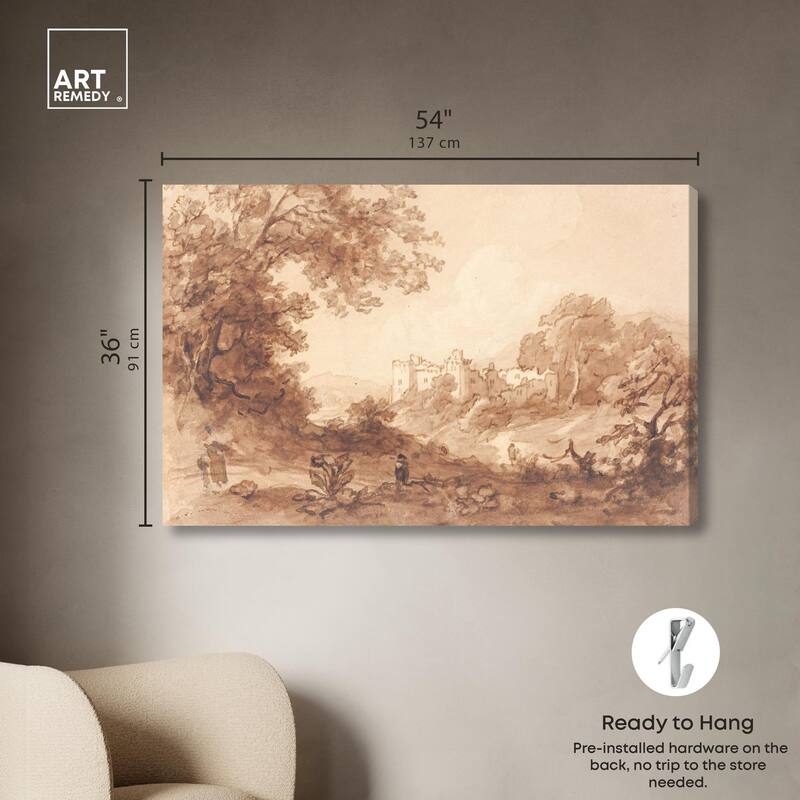 Carew Castle Canvas by Art Remedy, Gallery Wrapped