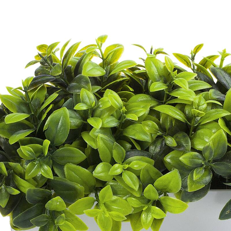 Enova Home Artificial Eucalyptus Fake Plants in White Pot and Planter for Home Office Decoration