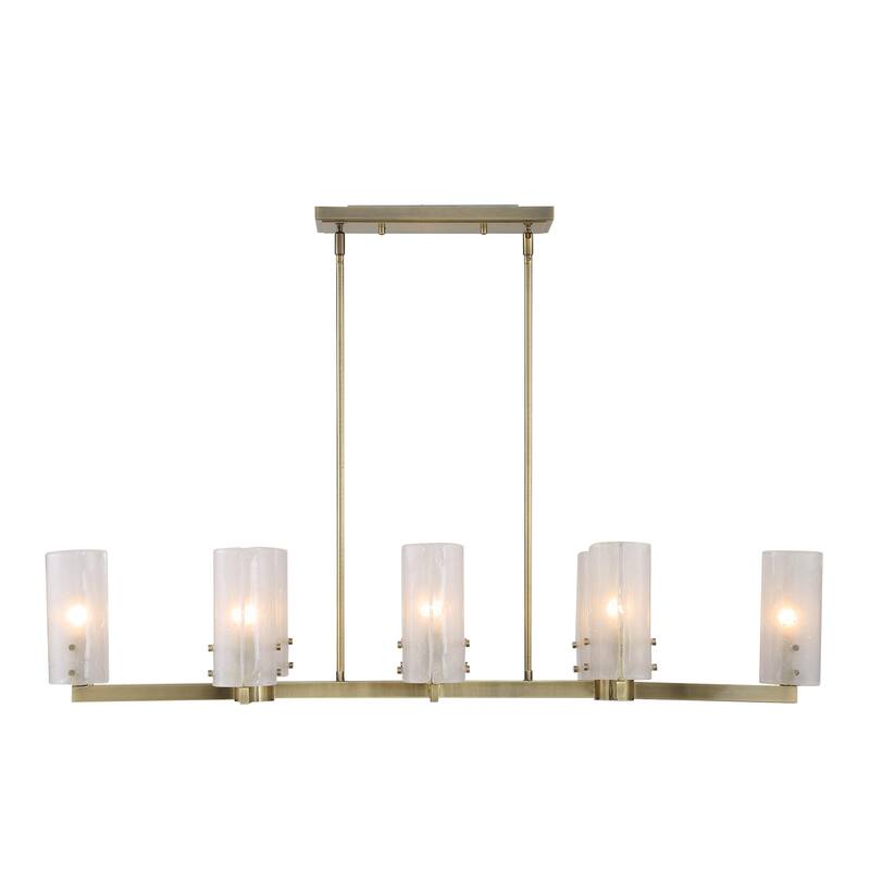 Uttermost 21392 Mistie 8 Light 45" Wide Lantern Chandelier - Brass