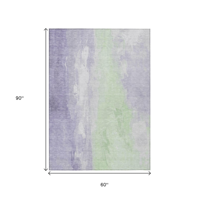 HomeRoots Abstract Transitional Rectangle Outdoor Rug