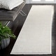 preview thumbnail 3 of 17, SAFAVIEH Whisper Ardiana Contemporary Stripe Fringe Rug 2'2" x 10' Runner - Ivory - Runner