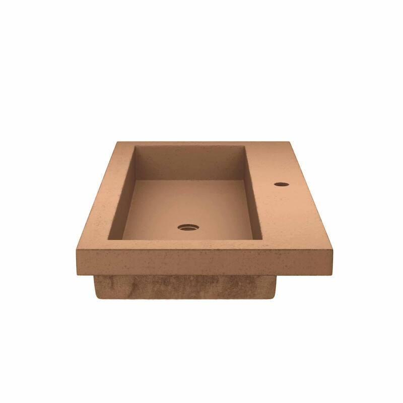 36" NativeStone Trough Drop-in Rectangular Bathroom Sink - 36" x 19" x 5"