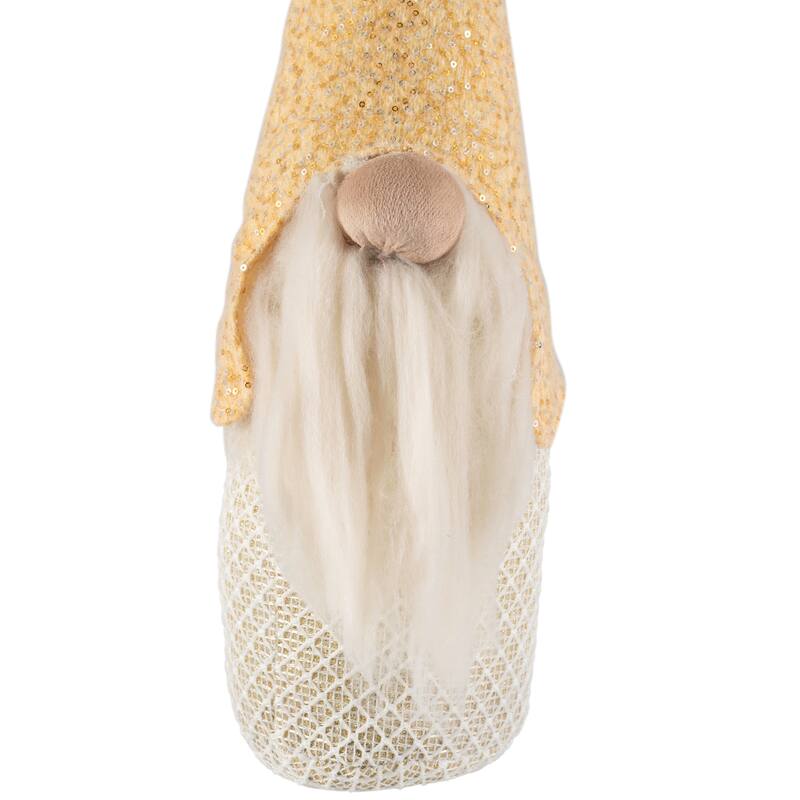 Plush Christmas Gnome with Sequins Tabletop Figure - 17.5"