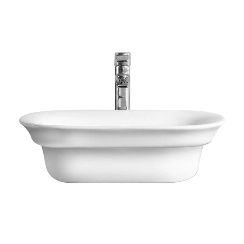 Fine Fixtures White 22-inch Thin Edge Vessel Sink