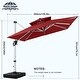 Patio umbrella,Outdoor Cantilever Umbrella,Square Hanging Umbrella with ...