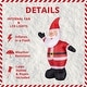 preview thumbnail 8 of 14, Fraser Hill Farm 12-Ft. Tall Traditional Santa, Blow Up Inflatable