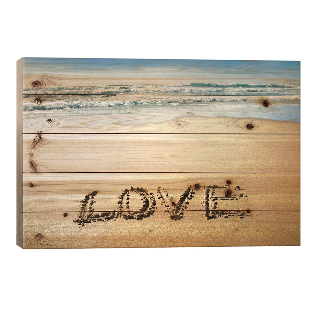 Love Print On Wood by Ben Heine - Multi-Color