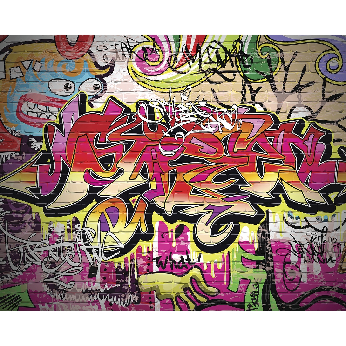Shop Brewster Wals0003 118 X 94 Non Woven City Graffiti Wall Mural Overstock 27082507
