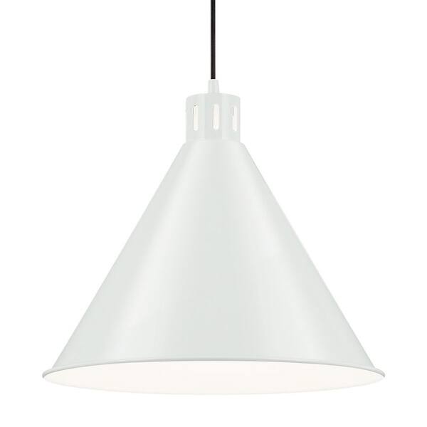 slide 2 of 11, Kichler 52177 Zailey 16" Wide Pendant White
