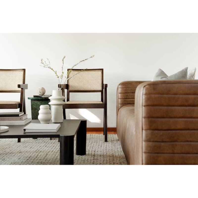 Aurelle Home Posy Modern Solid Oak Coffee Table