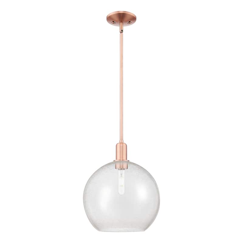 Innovations Lighting Endless Possibilities Arcadia - Athens - 1 Light 12" Stem Hung Mini Pendant - Antique Copper/Seedy