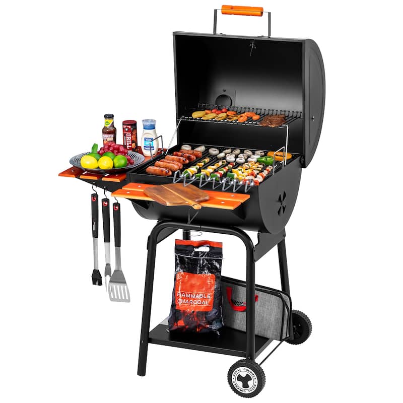 Royal Gourmet 24-Inch Black Charcoal BBQ Grill