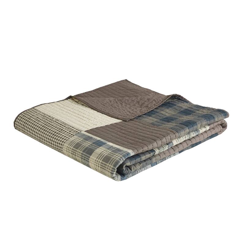 Woolrich Winter Hills Tan Oversized Cotton Quilt Set