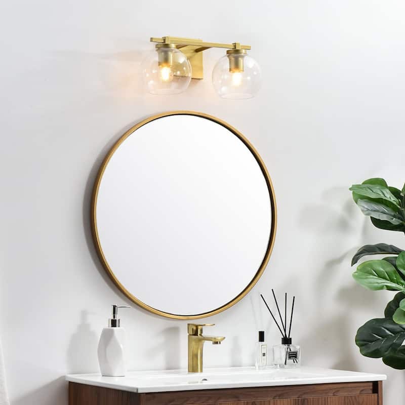 Elegant Lighting LD7311W15 Juelz 2 Light 7" Tall Bathroom Sconce