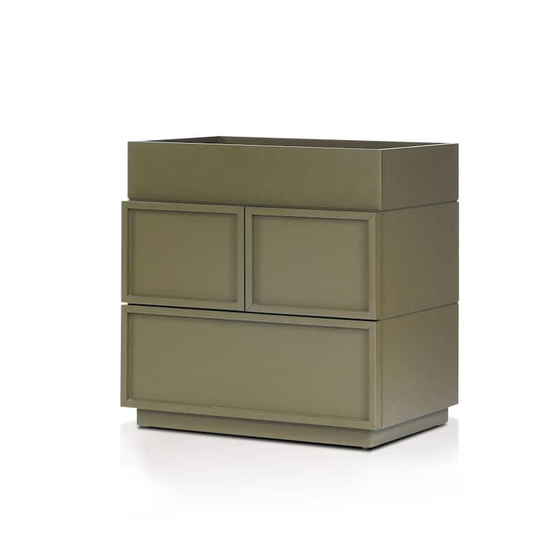 Origins by Alpine Luca Nightstand, Olive Green