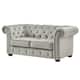 Option Grey Velvet Loveseat
