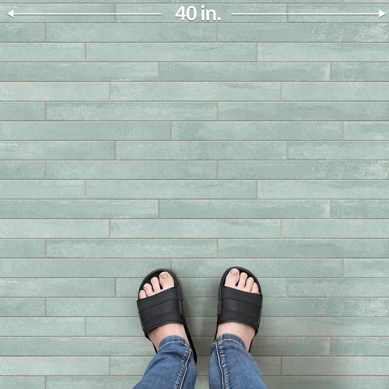 Merola Tile Tucson Seawater 1-7/8" x 17-3/4" Porcelain Floor and Wall Tile