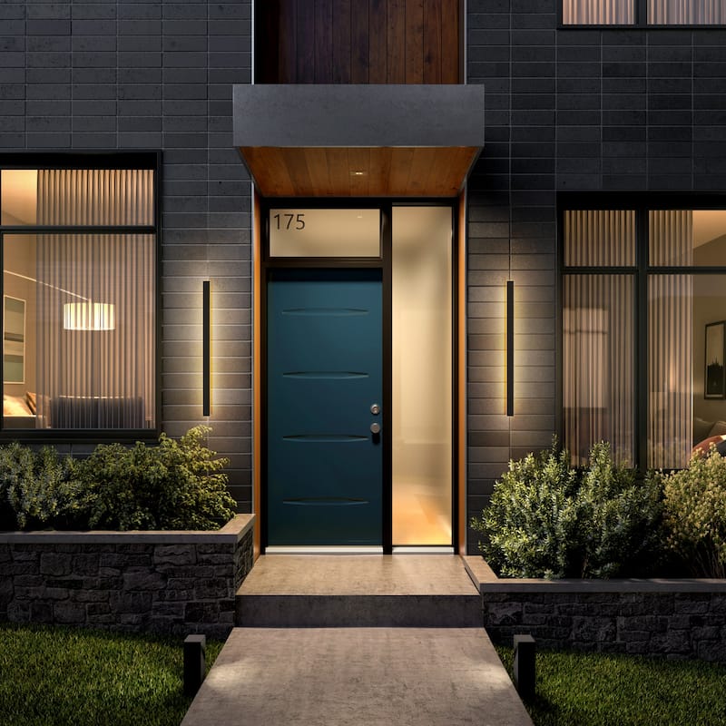Modern Linear Strip Acrylic Integrated LED 3000K Warm Light IP65 Waterproof Outdoor Wall Lights