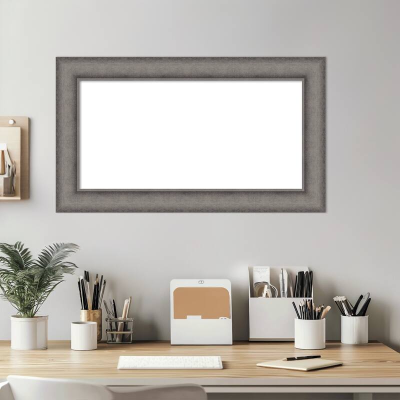 Amanti Art Burnished Concrete Framed Dry Erase Magnetic Board