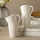 preview thumbnail 3 of 2, Certified International Linen Cream 18 oz. Mugs,Set of 4 - 5.5"W x 4"D x 5"H