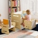 preview thumbnail 15 of 18, Gymax Kids Table & Chair Set 3-Piese Toddler Set w/2 Stools & Activity