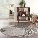 preview thumbnail 120 of 143, Nourison Aloha Floral Modern, Indoor/Outdoor Area Rug 7'10" x Round - Silver/Grey