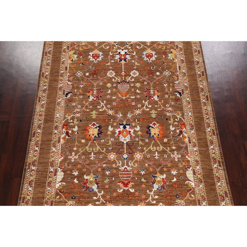 Vegetable Dye Traditional Oriental Ziegler Wool Area Rug Hand-knotted - 6'9" x 9'4"
